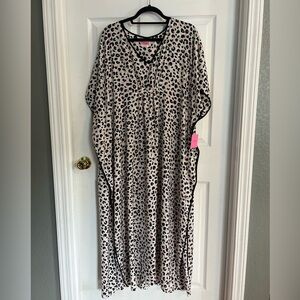 Kate Spade Leopard Print Kaftan Dress
